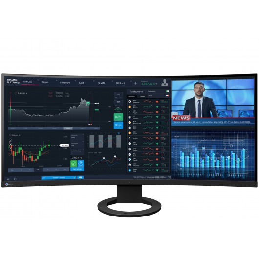 EIZO FlexScan EV3895-BK  - ultraszeroki monitor LCD z zakrzywionym ekranem 38"