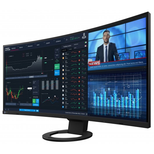 EIZO FlexScan EV3895-BK  - ultraszeroki monitor LCD z zakrzywionym ekranem 38"