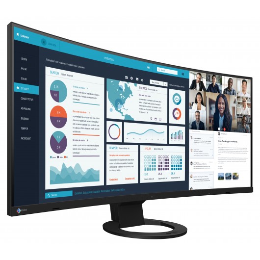 EIZO FlexScan EV3895-BK  - ultraszeroki monitor LCD z zakrzywionym ekranem 38"
