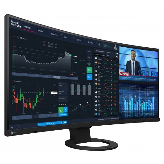 EIZO FlexScan EV3895-BK  - ultraszeroki monitor LCD z zakrzywionym ekranem 38"
