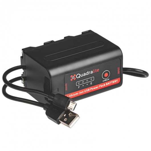 Quadralite NP-F970 7.2V 7800mAh 56.2Wh akumulator z USB