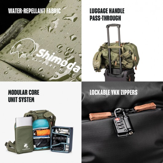 SHIMODA Explore V2 25 Starter Kit -  Green plecak z wkładem zielony