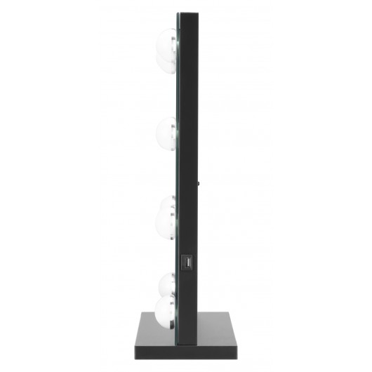 Lustro do makijażu Humanas HS-HM02 z oświetleniem LED - czarne