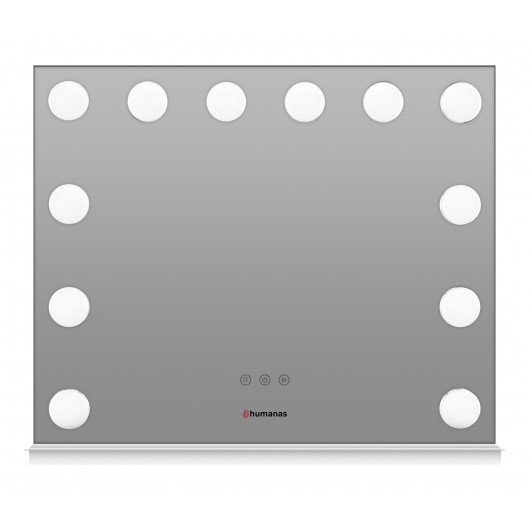 Lustro do makijażu Humanas HS-HM02 z oświetleniem LED - białe