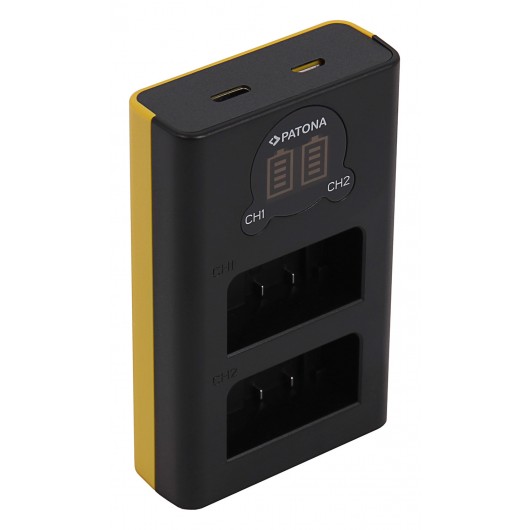 Dual USB ładowarka Patona do Nikon EN-EL25 z kablem Micro USB (Micro USB Input) 8.4V