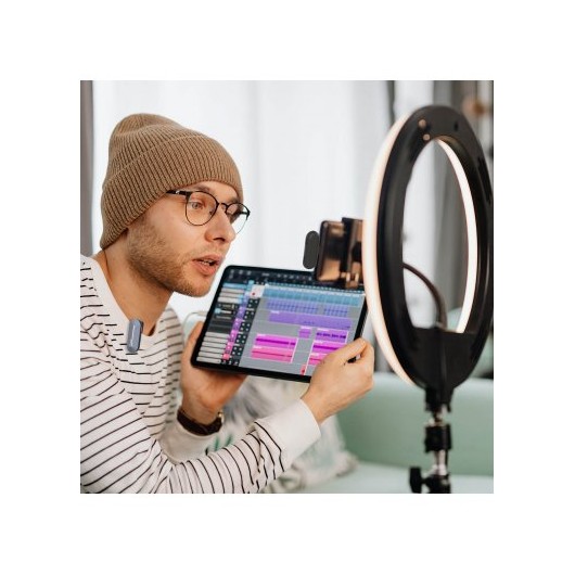 Synco P1T bezprzewodowy system mikrofonowy USB-C, 1 nadajnik, 1 odbiornik, grey-blue