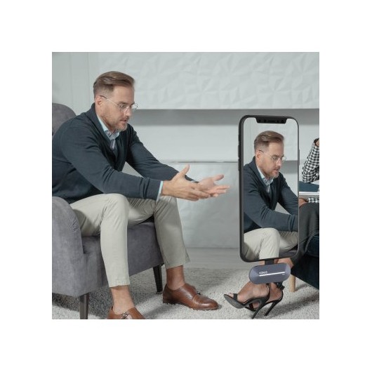 Synco P2T bezprzewodowy system mikrofonowy USB-C, 2 nadajniki, 1 odbiornik, grey-blue