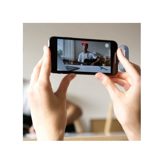 Synco P2T bezprzewodowy system mikrofonowy USB-C, 2 nadajniki, 1 odbiornik, grey-blue