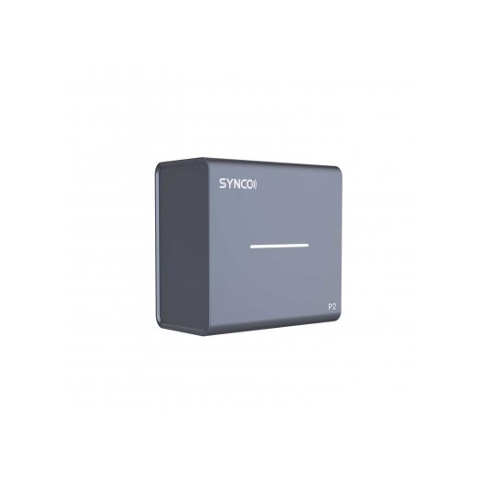 Synco P2T bezprzewodowy system mikrofonowy USB-C, 2 nadajniki, 1 odbiornik, grey-blue
