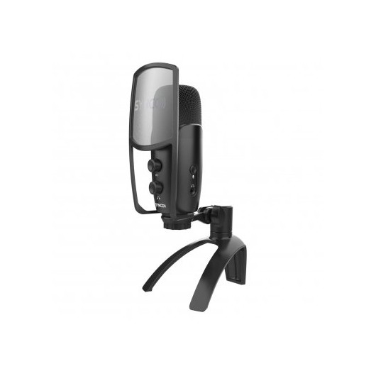Synco V2 mikrofon USB z filtrem POP i odsłuchem - pojemnościowy