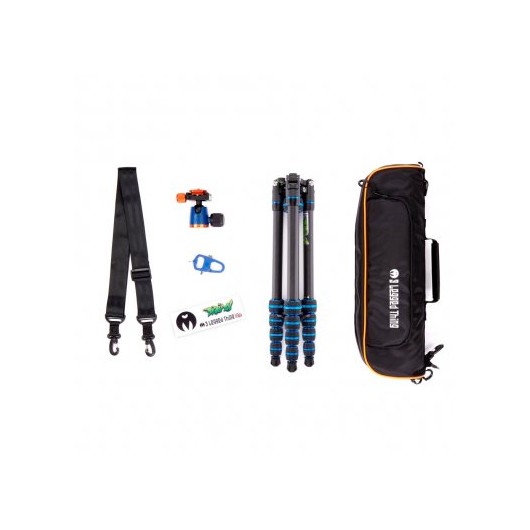 3LT - Statyw 3 Legged Thing Punks Brian Blue 2.0, wł. węglowe, 5-sekcji, udźwig 18 kg, głowica kulowa Neo 2.0