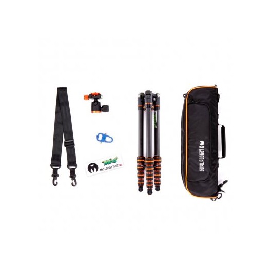 3LT - Statyw 3 Legged Thing Punks Brian Black 2.0, wł. węglowe, 5-sekcji, udźwig 18 kg, głowica kulowa Neo 2.0