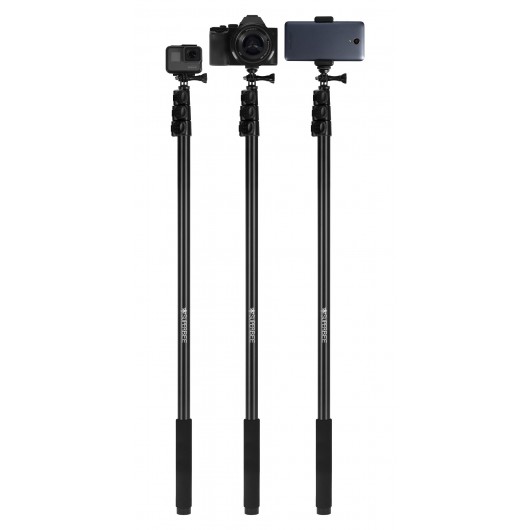 Ramię teleskopowe Superbee GEP300 do kamer sportowych, smartfonów i aparatów - 300 cm