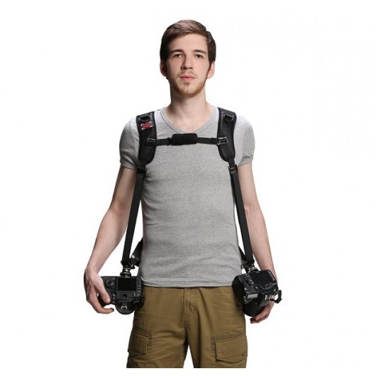 Pasek reporterski na dwa aparaty GGS Fotospeed F7