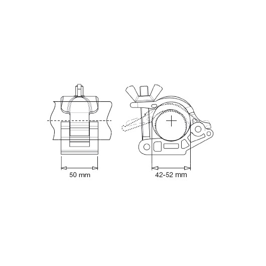 Avenger Ramię T do kratownicy 200-400, trzpień 28mm