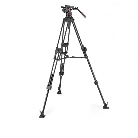 Manfrotto Zestaw 645 Alu Fast Twin + głowica 612 środ rozp