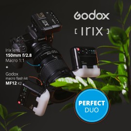 Zestaw Irix obiektyw 150mm Dragonfly + Godox MF12 K2 kit do Canon