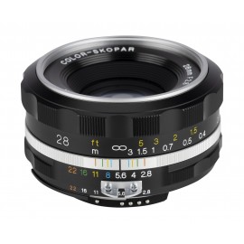 Obiektyw Voigtlander Color Skopar SL IIs 28 mm f/2,8 do Nikon F - srebrny