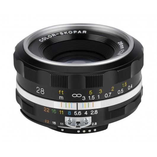 Obiektyw Voigtlander Color Skopar SL IIs 28 mm f/2,8 do Nikon F - srebrny