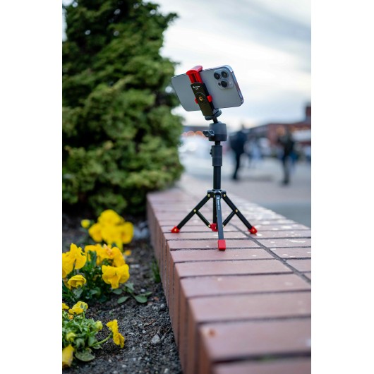 Statyw Fotopro SY-610 + MH-8S + SJ-86 - czarno-czerwony