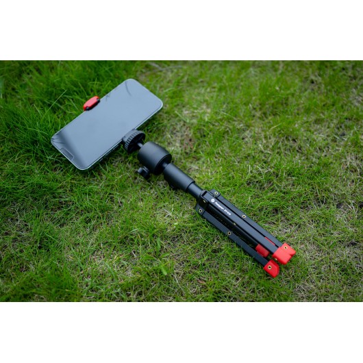 Statyw Fotopro SY-610 + MH-8S + SJ-86 - czarno-czerwony