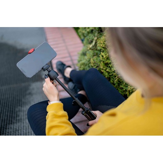 Statyw Fotopro SY-610 + MH-8S + SJ-86 - czarno-czerwony