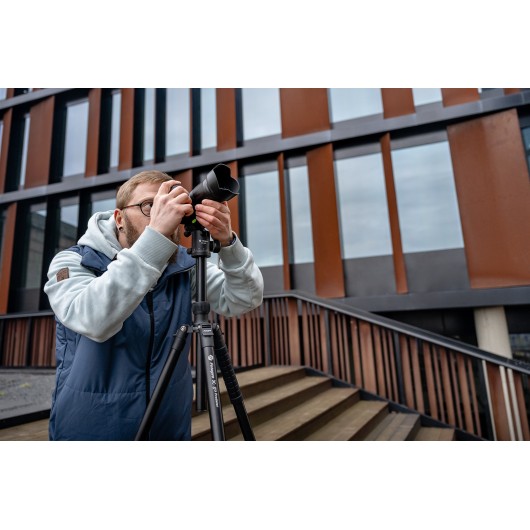 Statyw Fotopro X-go Predator z głowicą kulową FPH-62Q - pomarańczowy