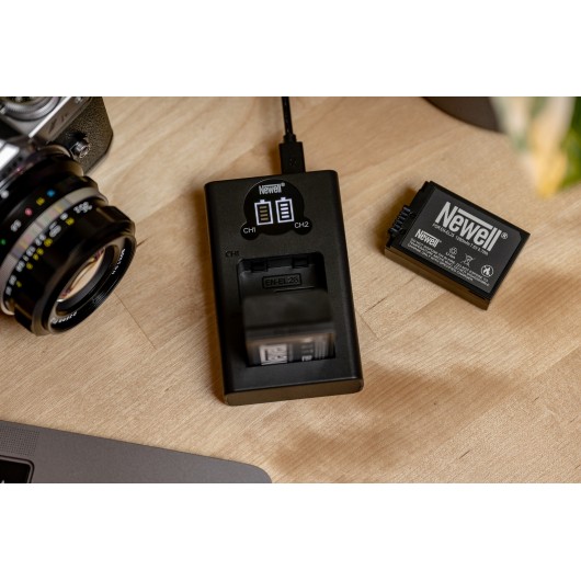 Ładowarka dwukanałowa Newell DL-USB-C do akumulatorów EN-EL25 do Nikon