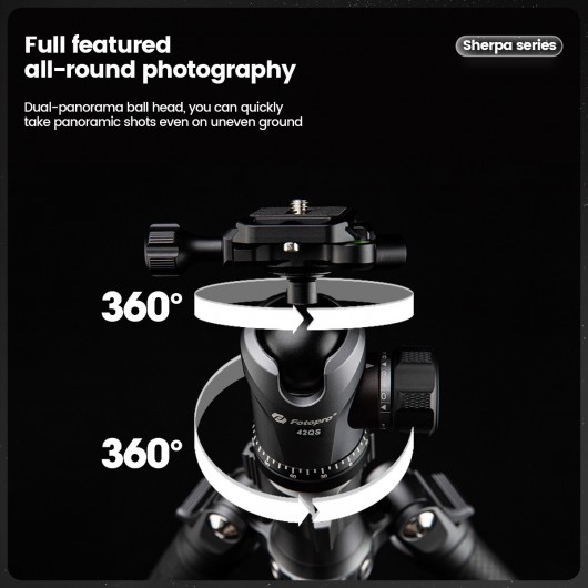 Statyw Fotopro Sherpa Max - szary