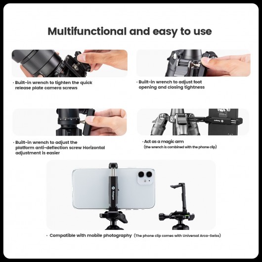 Statyw Fotopro Sherpa Max - szary