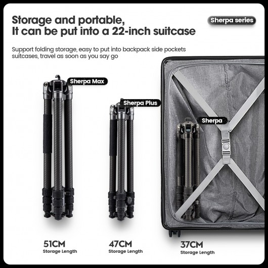 Statyw Fotopro Sherpa Max - szary