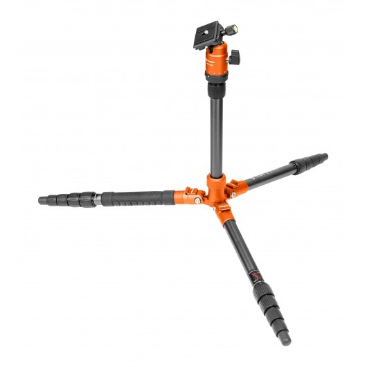 Statyw Fotopro X-go Gecko z głowicą kulową FPH-42Q - pomarańczowy