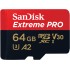 KARTA SANDISK EXTREME PRO microSDXC 64GB 200/90 MB/s A2 C10 V30 UHS-I U3