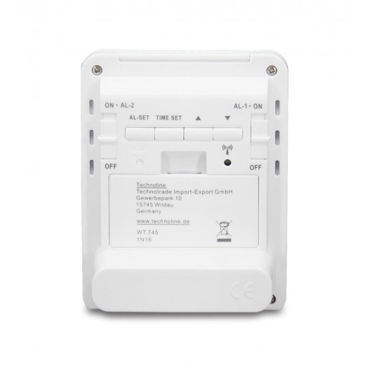 Technoline Budzik cyfrowy WT745 SIMPLE HOME LCD