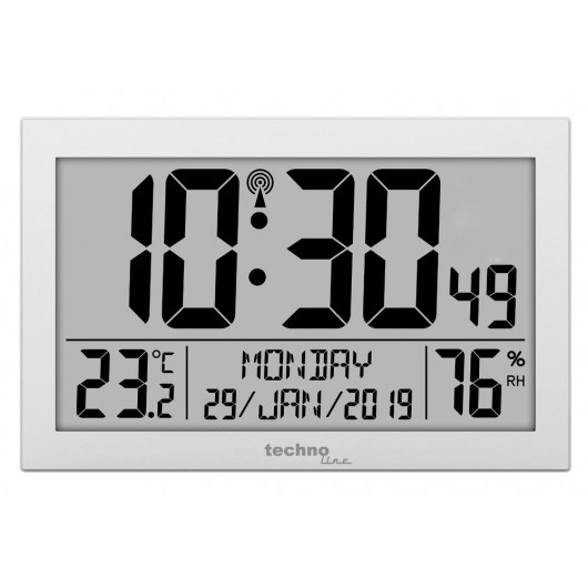 Technoline Zegar cyfrowy ścienny WS8016 BLADE HOME