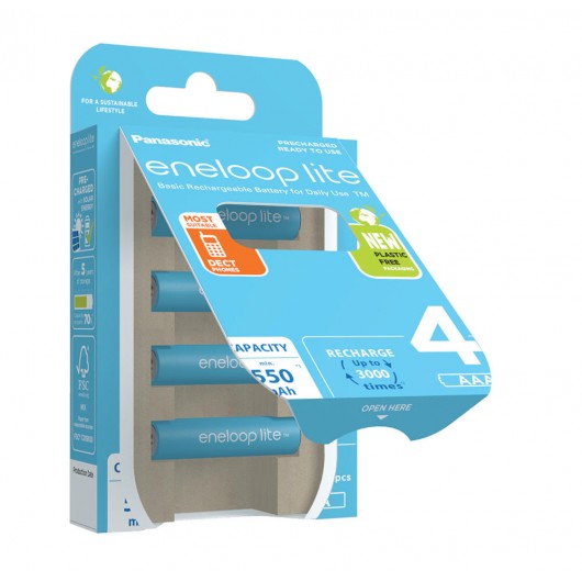 PANASONIC ENELOOP LITE AAA 550mAh 4 szt