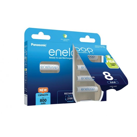 PANASONIC ENELOOP AAA 800 mAh 8 szt