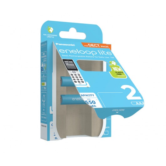 PANASONIC ENELOOP LITE AAA 550mAh 2 szt
