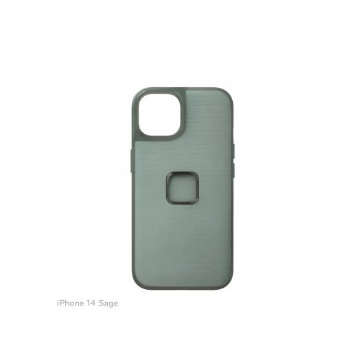 Peak Design Mobile Etui Everyday Case Fabric iPhone 14 - Szarozielone