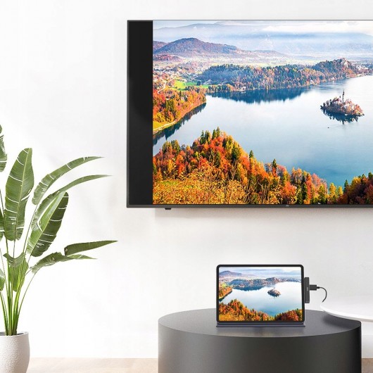 Adapter 5w1 wielofunkcyjny Ugreen 70688 srebrny