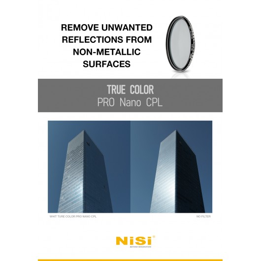 NiSi 112mm TRUE COLOR Pro nano CPL – Filtr Polaryzacyjny do osłony Nikon Z HB-97