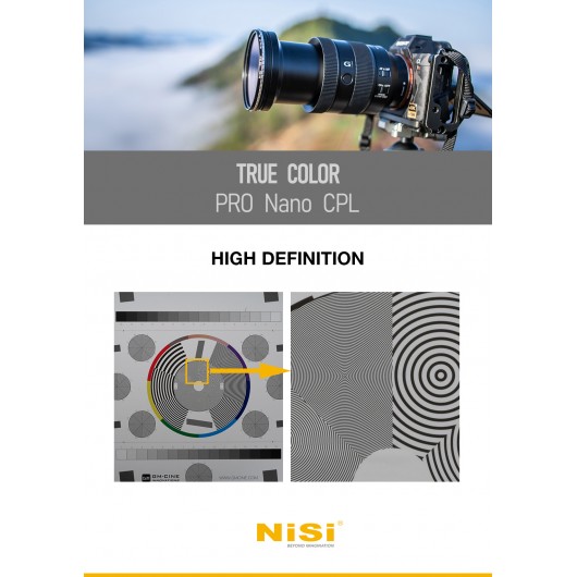 NiSi 112mm TRUE COLOR Pro nano CPL – Filtr Polaryzacyjny do osłony Nikon Z HB-97
