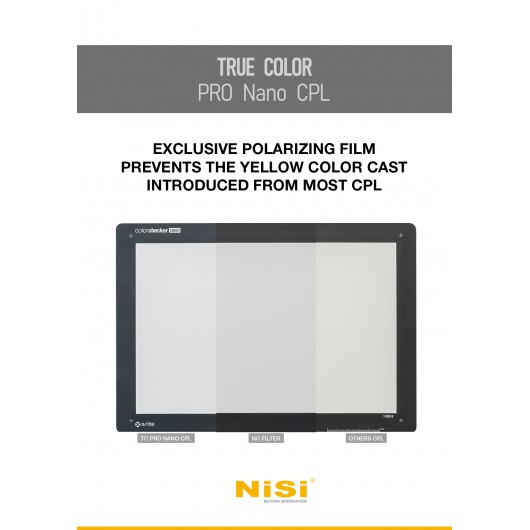 NiSi 112mm TRUE COLOR Pro nano CPL – Filtr Polaryzacyjny do osłony Nikon Z HB-97