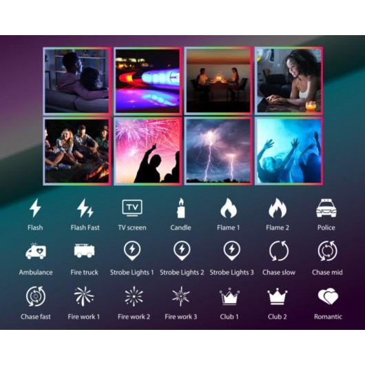 Tuba LED Patona RGB Dynamic 21 10W