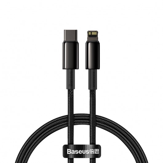 Kabel USB-C do Lightning Baseus Tungsten Gold, 20W, 5A, PD, 1m