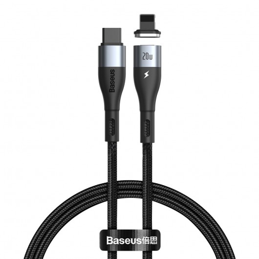 Kabel magnetyczny USB-C - Lightning Baseus Zinc 20W 1m