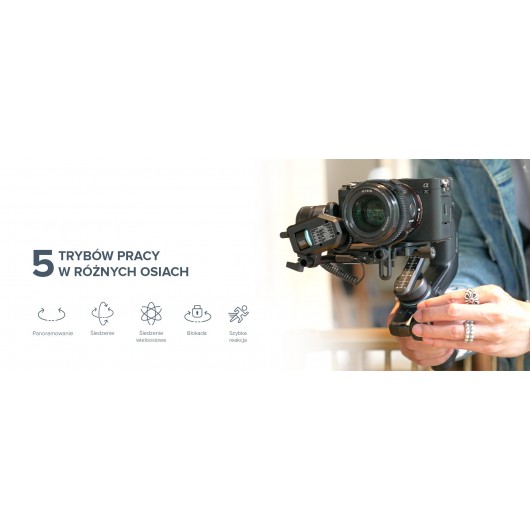 Gimbal ręczny FeiyuTech Scorp F1 mini do smartfonów, kamer sportowych i aparatów bezlusterkowych