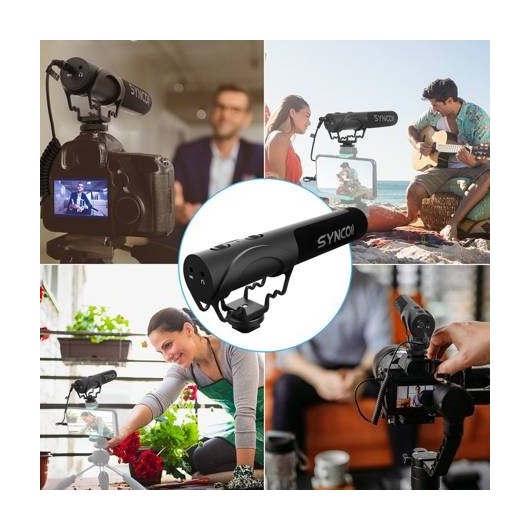 Synco M3 mikrofon nakamerowy - kardioidalny z odsłuchem