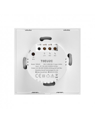 Dotykowy włącznik światła WiFi Sonoff T0 EU TX...