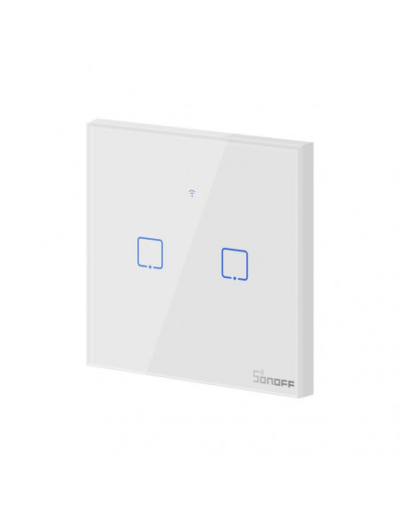 Dotykowy włącznik światła WiFi Sonoff T0 EU TX (2-kanałowy)